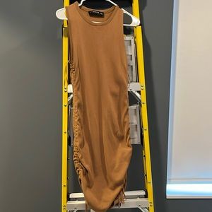 Lioness Body-con Dress - xl caramel color